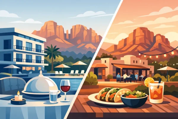 Hotel Dining Versus Local Restaurants in Sedona