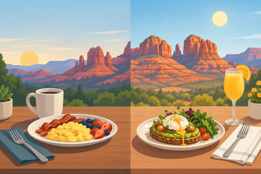 Breakfast Versus Brunch Timing for Sedona Days