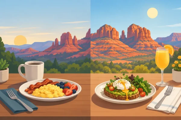 Breakfast Versus Brunch Timing for Sedona Days